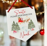 Santa+Stop+Here+Pennant+-+Banner