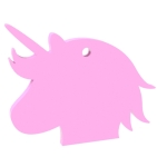 Blank+Unicorn+Head+Keyring+size+-+50mm