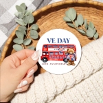 London+Bus+%26+Bear+-+Eco+Solvent+Stickers+6cm