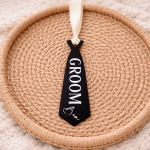 Acrylic+Wedding+Tie+145mm