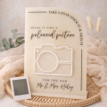 Personalised+Polaroid+Guestbook+Sign+%E2%80%93+A5+Freestanding+Half+Arch+Wedding+Sign