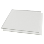 1x+Pair+Cake+Decorating+Clear+Acrylic+Ganache+Square+-+9.25+Inch